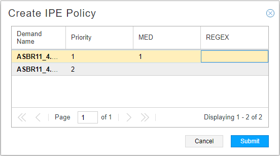 Creating IPE Policies from the Demand Tab