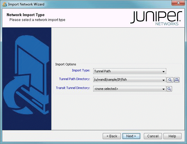 Importing Tunnel Paths Into Existing Network Model