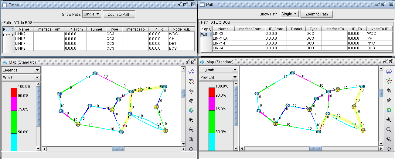 Equivalent Cost Paths