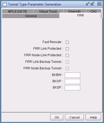 LSP Tunnel Requesting FRR Protection