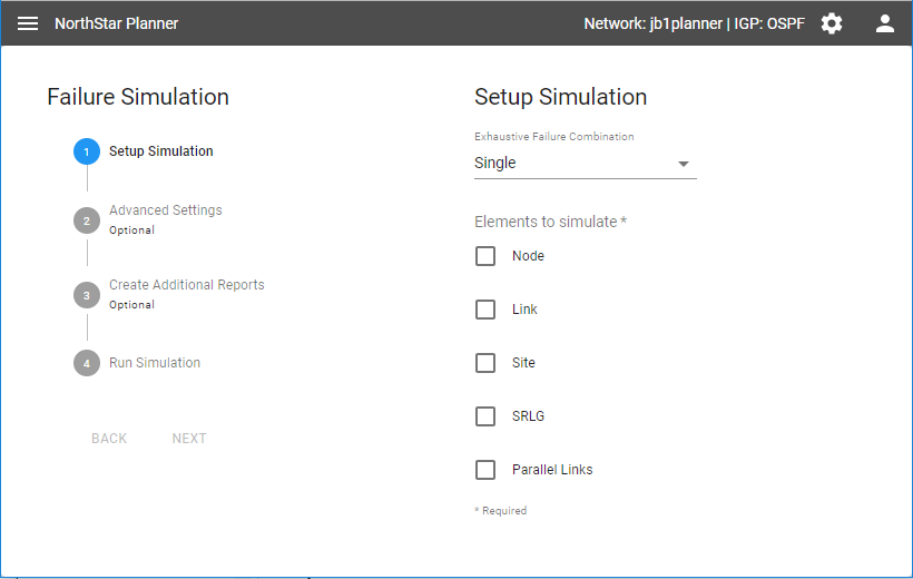 Simulation, Step 1