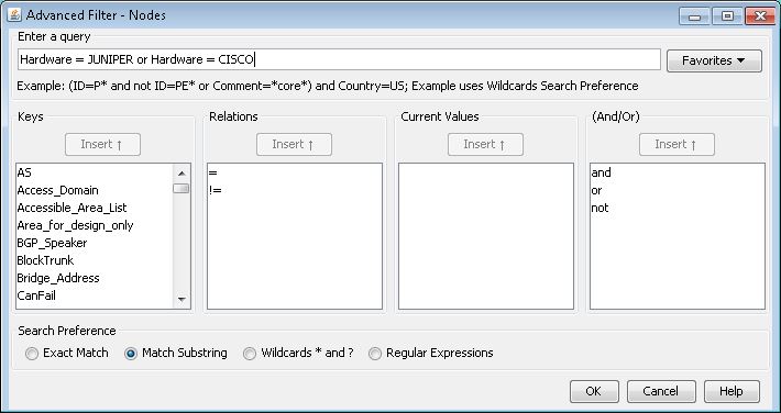 Advanced Filters for Nodes