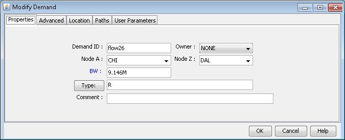 Modifying a Single Demand (Options May Vary)