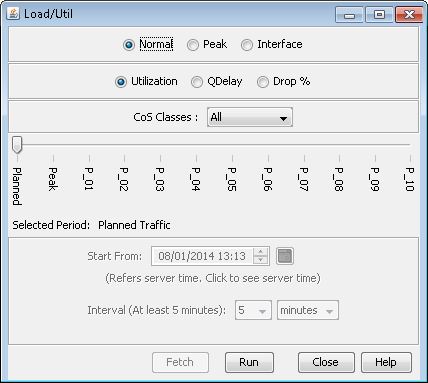 Traffic Load Window (Options May Vary)