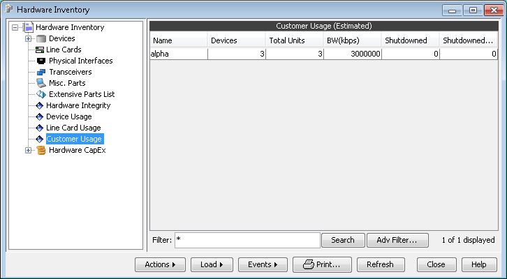 Hardware Inventory: Customer Usage