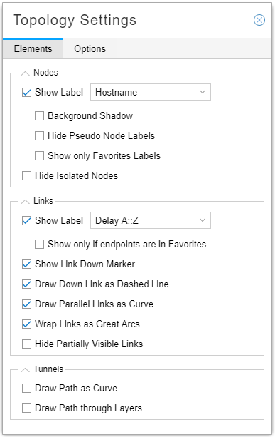 Link Label Settings