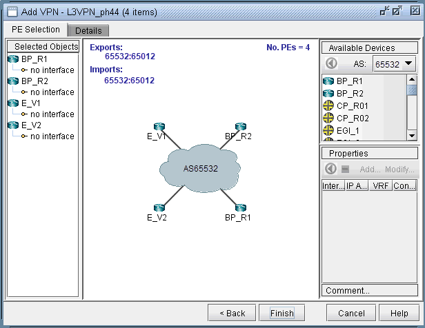 Assigning more PEs and PE facing CE Interfaces