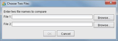 Select Two Files for Comparison