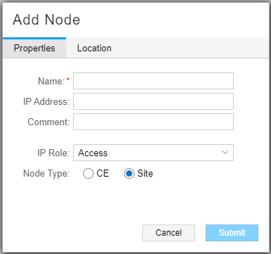 Add Node Window