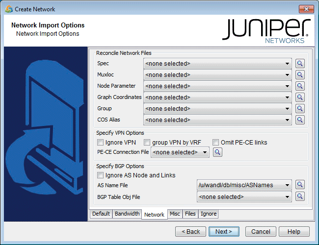 Configuration Import and VPN Options