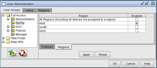 Setting Regional Permissions