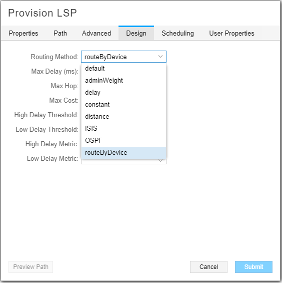 routeByDevice Selection