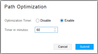 Path Optimization Settings Example