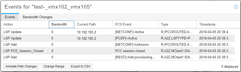 View Events Example