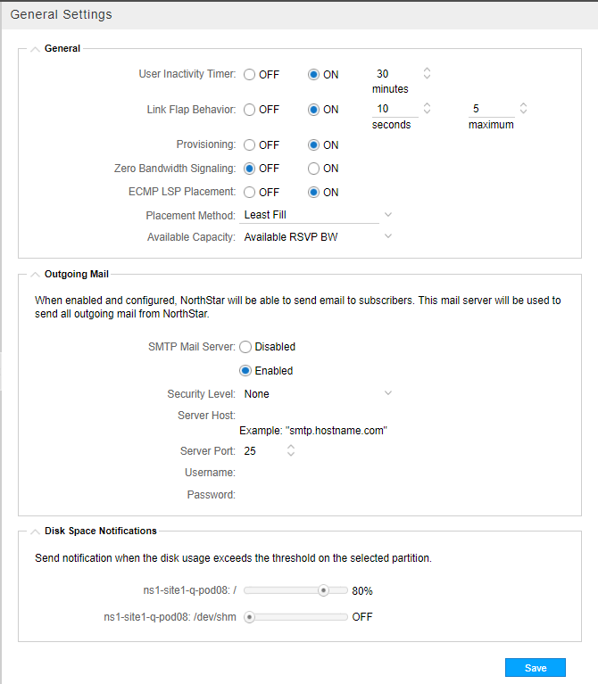 General System Settings