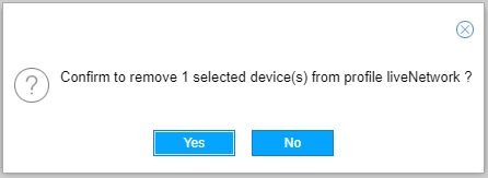 Delete Device Confirmation Window