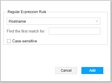 Regular Expression Rule Window