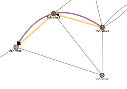 Curved and Straight Line Path Depiction