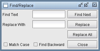 The Find and Replace Dialog Box