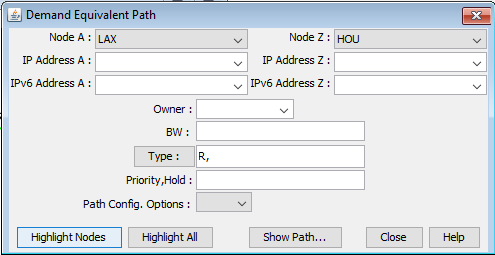 Demand Equivalent Path