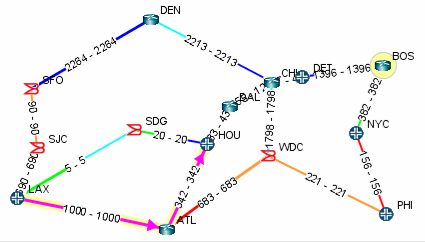 Topology Map With New Link Distances