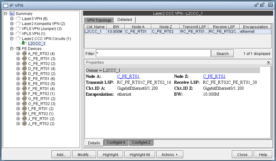 Details of the newly-added L2CCC VPN