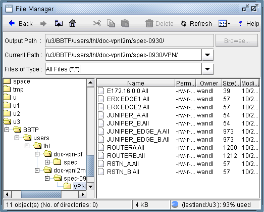 VPN Directory with the Generated VPN Configlets