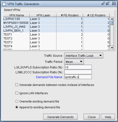 VPN Traffic Generation