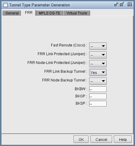 Filtering for all FRR-LK Backup Tunnels