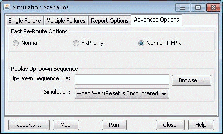 FRR Failure Simulation Options