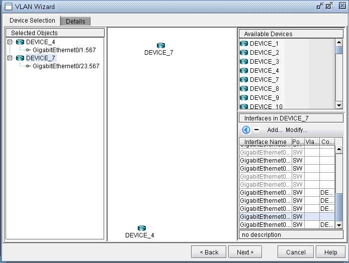 Assigning Interfaces to the VLAN devices