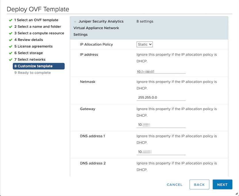 Customize Template Page