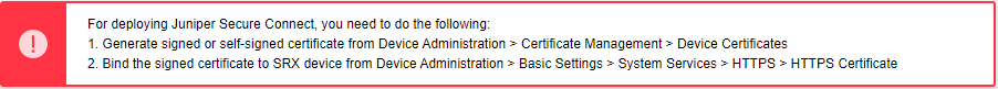 Warning Message To Generate And Bind Self-signed Certificate