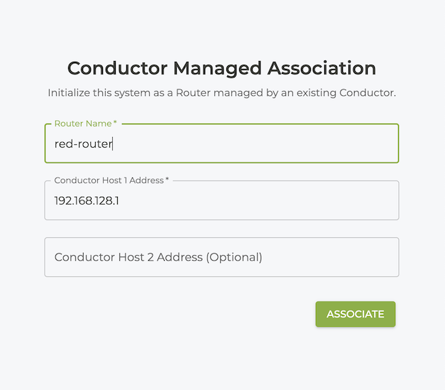 Conductor Managed Association