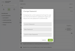 Change Password Screen